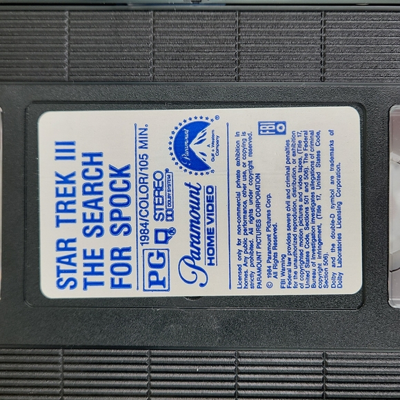 STAR Trek III: The search For Spock, Special Collector's Series VHS 1984 - Picture 3 of 10